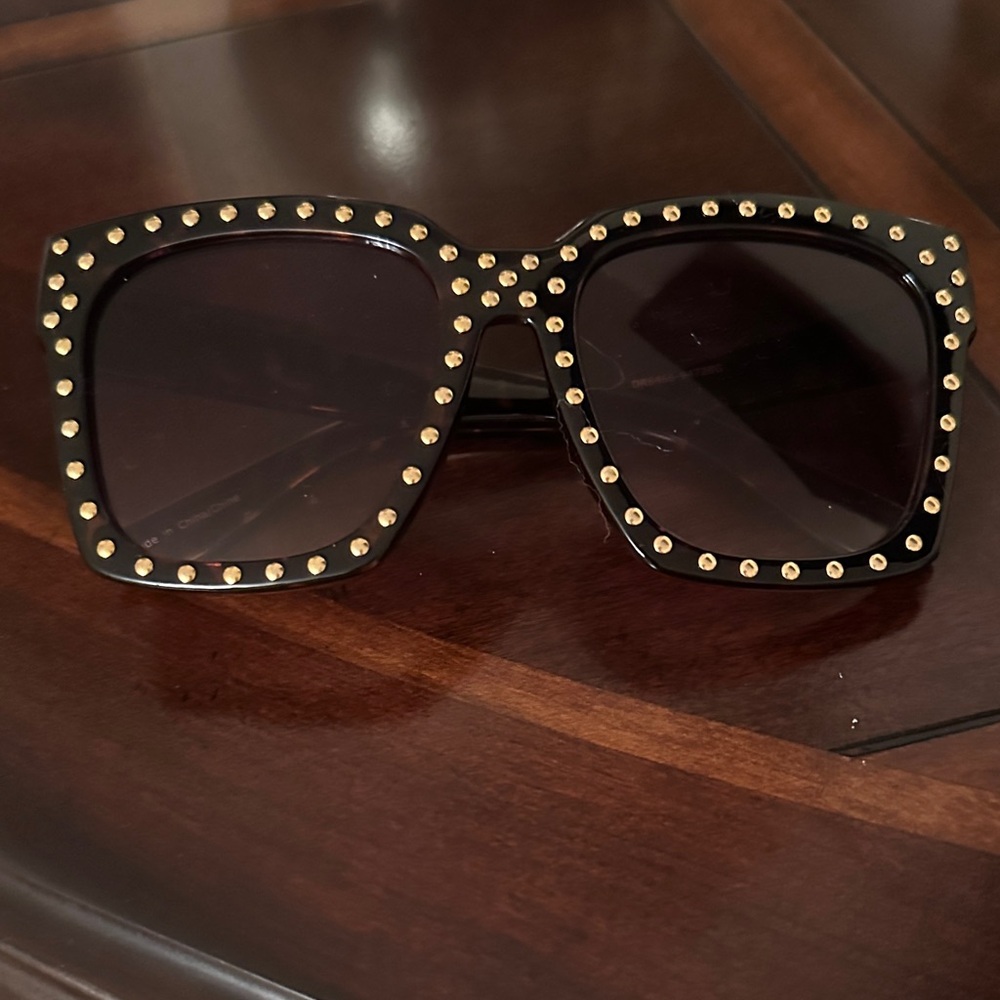 Anthropologie Sunglasses with Gold Stud Accents